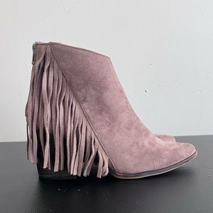 Mauve Sassy Ankle Boot Great For Music Festivals